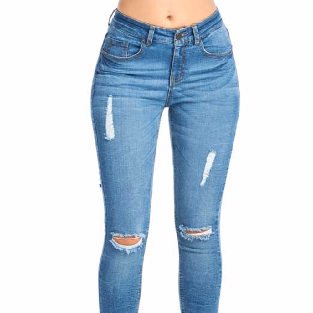 Stretchy Skinny Jeans Women Denim Jeans - Picture 3 of 8